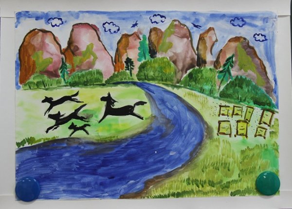 Рисунок на тему мой край Башкортостан