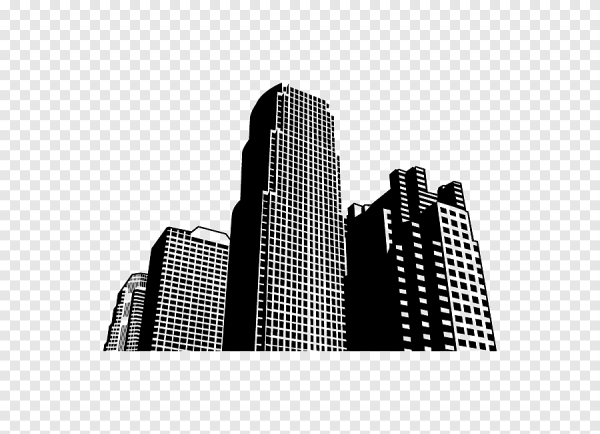 Силуэт небоскребов