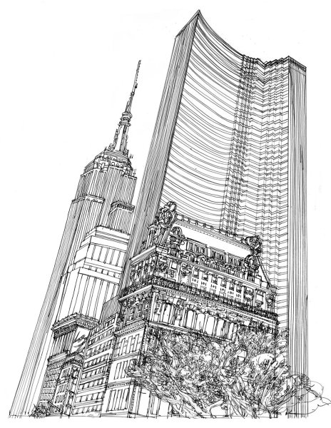 Эмпайр-Стейт-Билдинг скетч