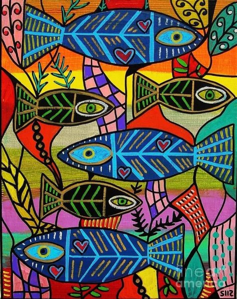 Стилизованные рыбки