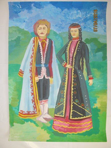 Национальные костюмы народов России башкиры