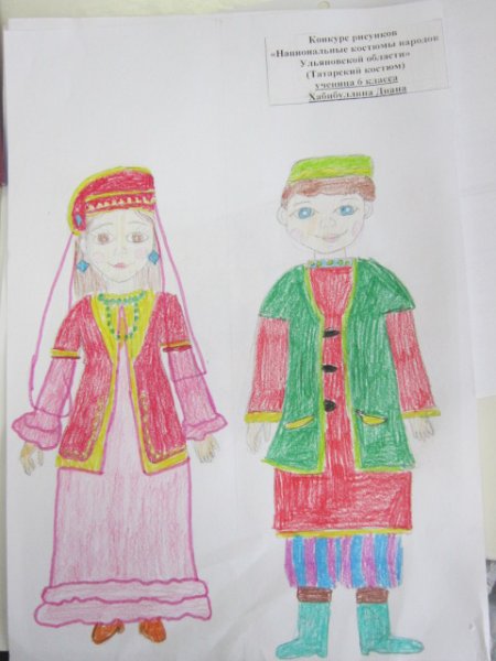 Башкирский национальный костюм чекмень