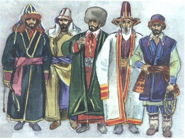 Народы Поволжья XVII века татары и удмурты»