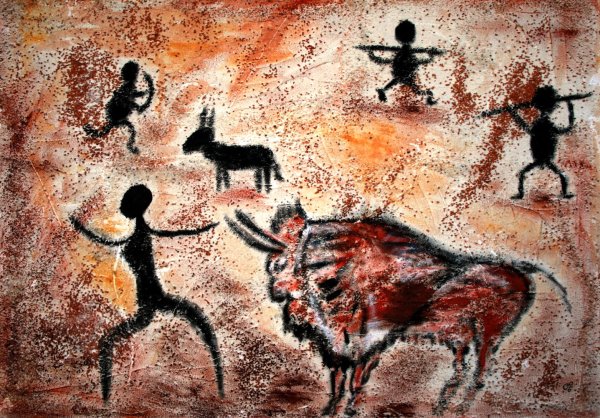 Первобытное искусство Наскальная живопись пещера Альтамира