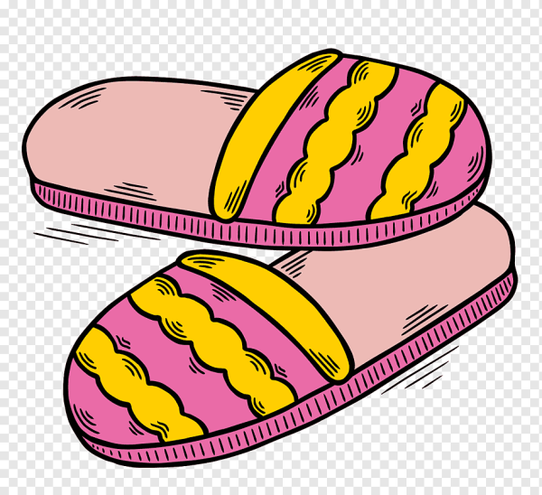 Тапочки на прозрачном фоне для детей