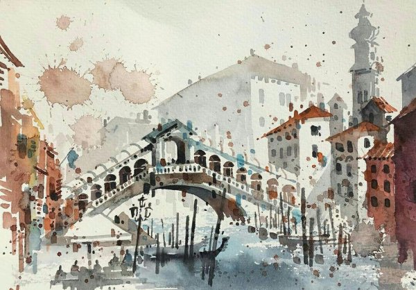 Скетчинг Италия Венеция