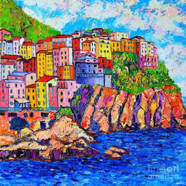 Чинкве-Терре Италия картины красками
