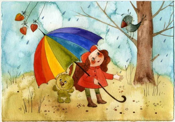 Виктория Кирдий рисунки осень