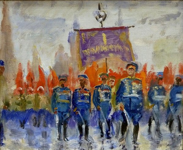 Рисунок на тему парад Победы