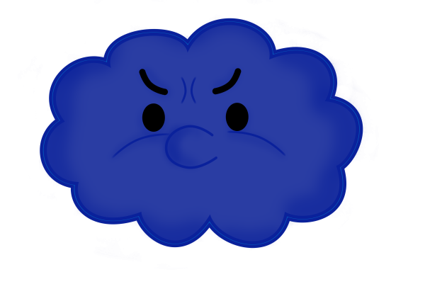 Тучка картинка для детей на прозрачном фоне