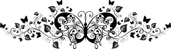 Красивый горизонтальный орнамент