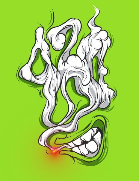 Нарисованный дым