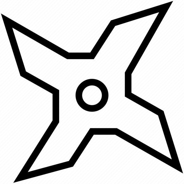 Сюрикен раскраска