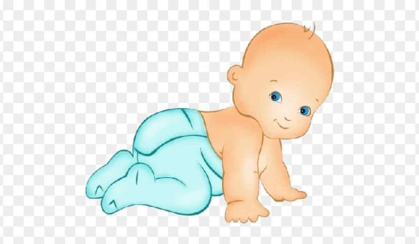 Новорожденный малыш мультяшный