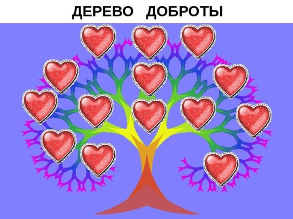 Дерево доброты для дошкольников