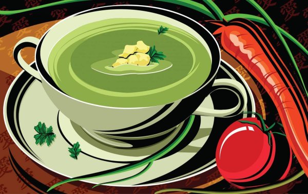 Суп иллюстрация