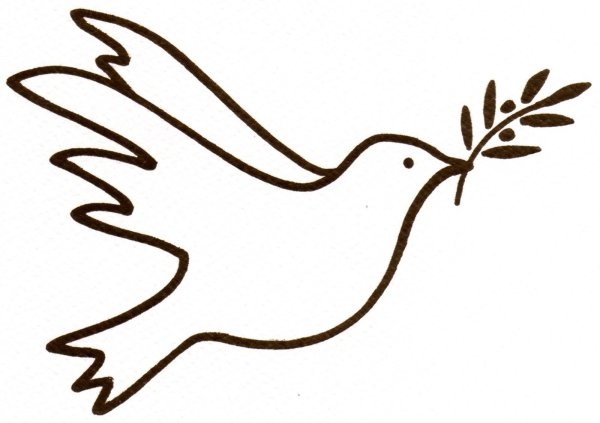 Голубь с оливковой веткой