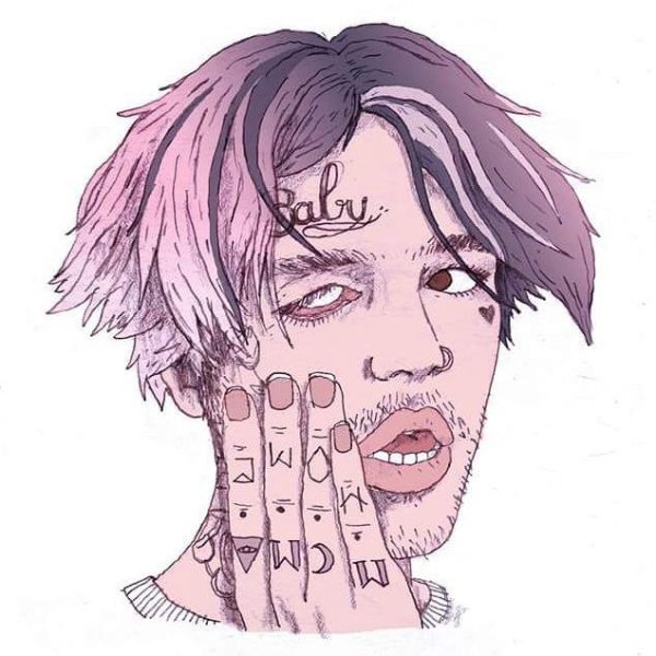 Лил пип для срисовки