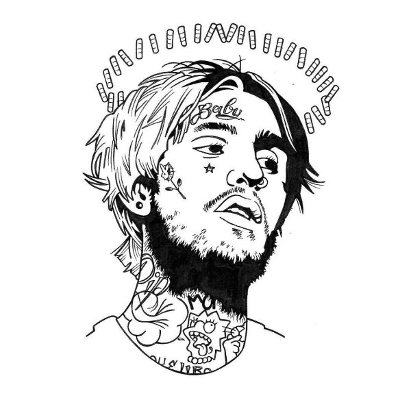 Lil Peep тату эскизы