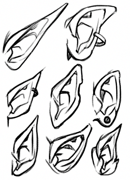 Эльфийские уши референс