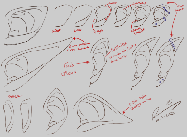 Уши эльфа туториал