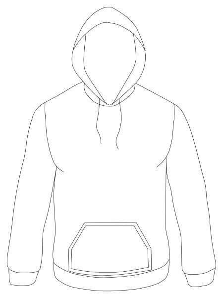 Толстовка Hoody с капюшоном вектор