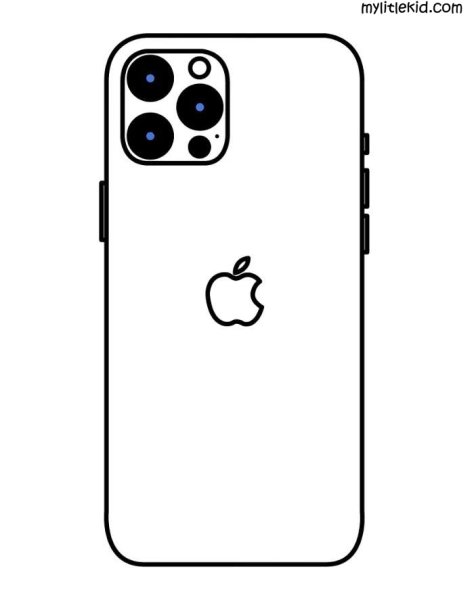 Iphone 13 Pro Max раскраска