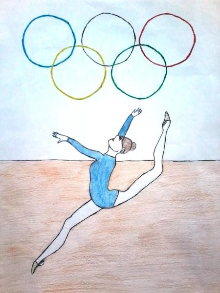 Рисунок на спортивную тему