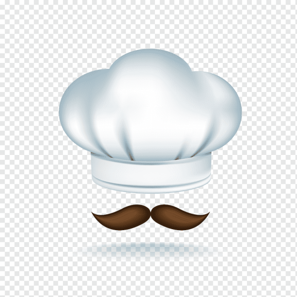 Поварская шапка на прозрачном фоне