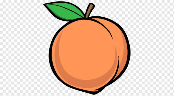Персик мультяшный