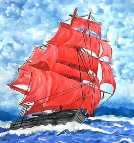 Грин Алые паруса море корабль