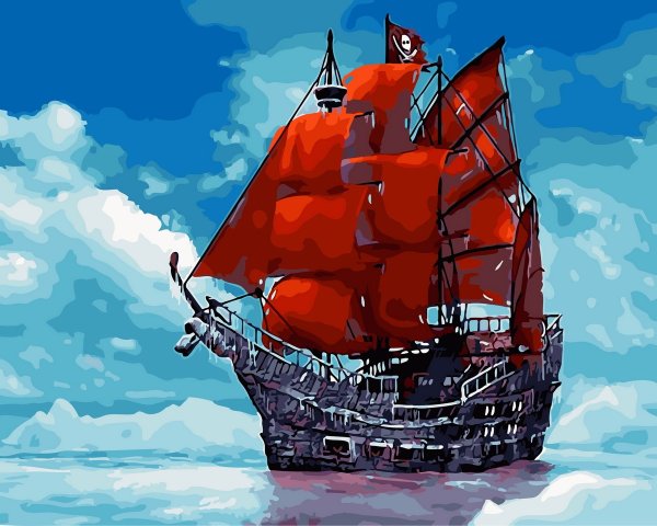 Алмазная мозаика Алые паруса