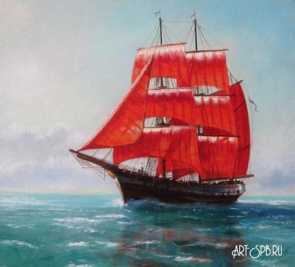 Куликов Владимир картины море парусники