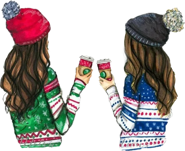 Подруги рисунок