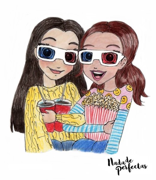 Рисунки с лучшими подругами