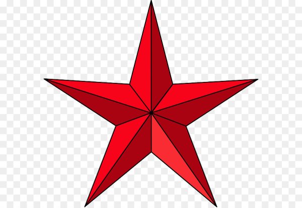 Красная четырехконечная звезда