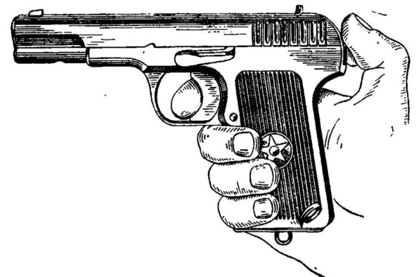 Контур пистолета ТТ