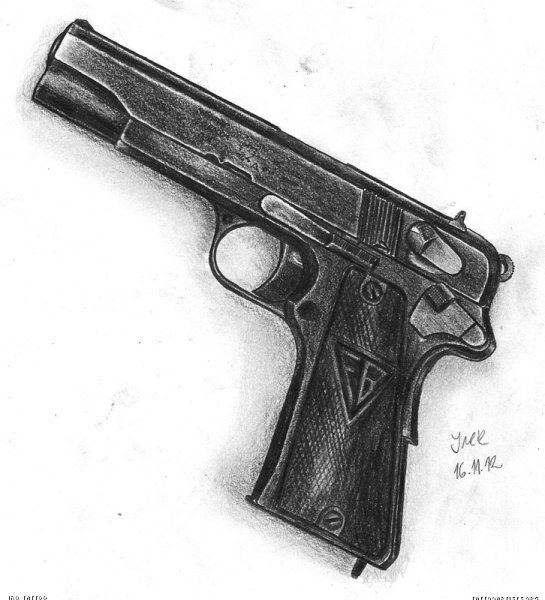 Пистолет набросок