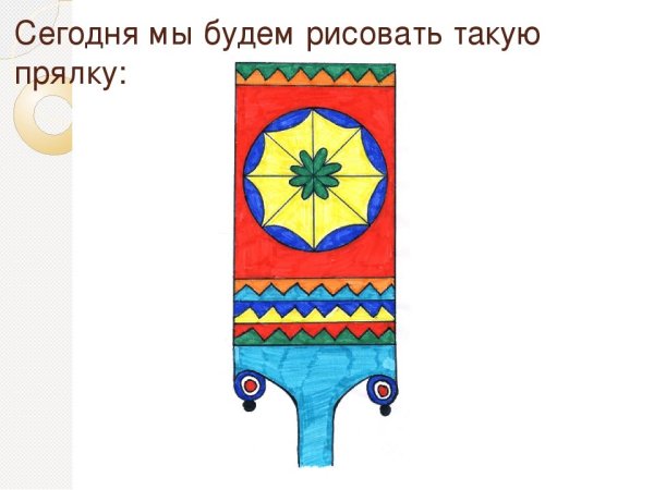 Узоры на прялке