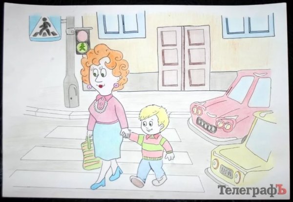 Рисунок на тему ПДД