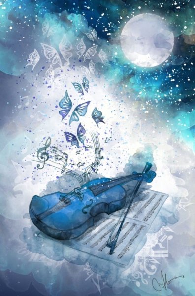 Скрипка арт