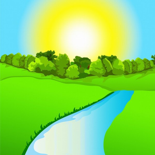 Нарисовать реку