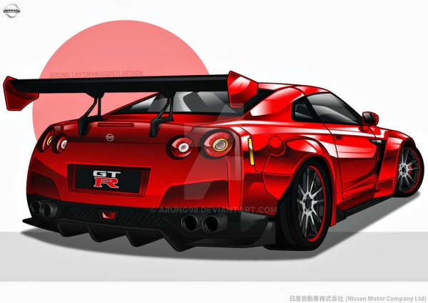 Nissan GTR r35 арт