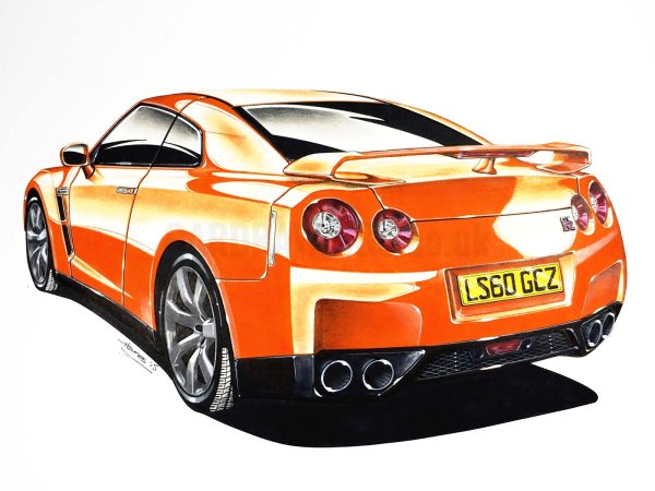 Nissan Skyline GTR 35 карандаш