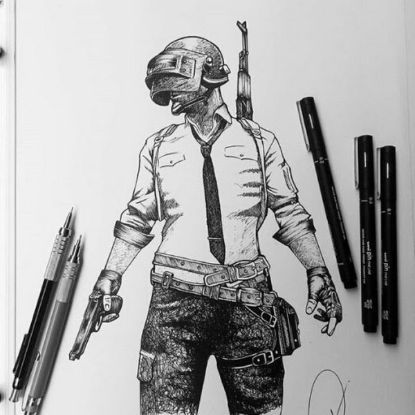 ПАБГ карандашом