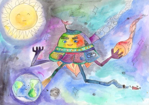 Яркие детские рисунки