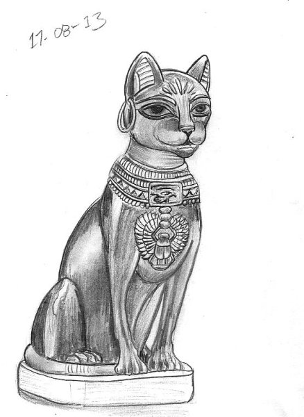 Богиня Бастет сфинкс