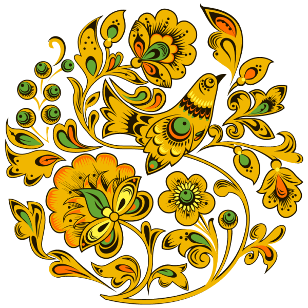 Русские народные росписи Хохломская