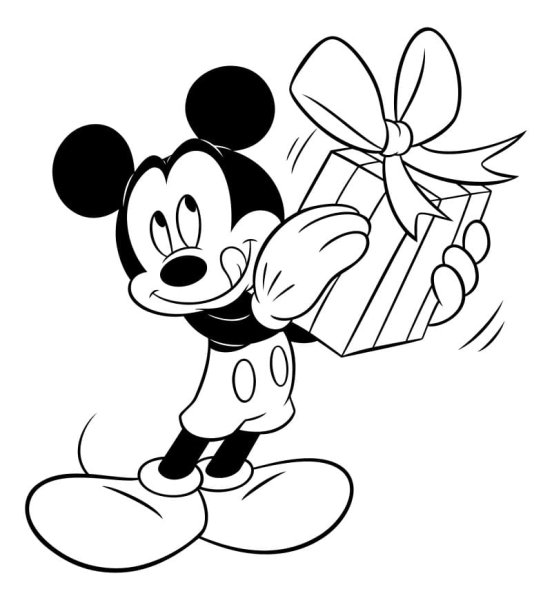 Микки Маус раскраска