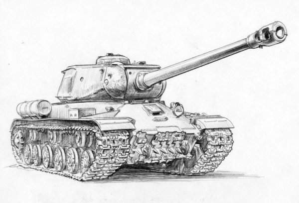 Зарисовка танк т-34